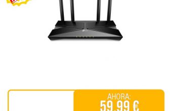 ⚡️ TP-Link Archer AX58 – Router WiFi 6 AX3000, Doble Banda 2.4Ghz/5Ghz,1xWAN/4xLAN Puertp Gigabit, WPA3, OFDMA, WPS, Latencia Ultrabaja, HomeShield, Tecnología OneMesh, Negro

🚫 Precio Original: 89.99 €
💲Precio 💥OFERTA💥: 59.99 €
🎟Descuento del 33%
🇪🇸🇪🇸 ENVIO DESDE AMAZON ESPAÑA 🇪🇸🇪🇸
🔗 https://amzn.to/4f9jQ6M
🔴Más chollos en @Chollazosalobestia, 🌏Chollazosalobestia.es