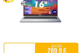 ⚡️ ACEMAGIC Ordenador Portátil 16 Pulgadas 16GB DDR4 512GB SSD(Expansión 2TB),lntel Alder Lake N95(hasta 3.4Ghz) Portátil,1920 * 1200,HDMI,Tipo C,diseño de Metal Ligero

🚫 Precio Original: 459.9 €
💲Precio 💥OFERTA💥: 289.9 €
🎟Descuento del 37%
🇪🇸🇪🇸 ENVIO DESDE AMAZON ESPAÑA 🇪🇸🇪🇸
🔗 https://amzn.to/4ffUZhE
🔴Más chollos en @Chollazosalobestia, 🌏Chollazosalobestia.es