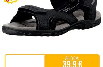 ⚡️ Geox Uomo Sandal Strada D, Sandalias para Hombre, Multicolor (Black/Stone),