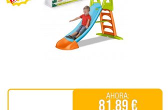 ⚡️ FEBER – Tobogán Slide 10 con Agua, con hueco para la poner la manguera, escaleras antideslizantes, multicolor, de gran resistencia y fácil montaje, para niños entre 3 y 8 años,