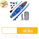 ⚡️ FunWater Tabla de Surf Hinchable de pie para Surf, Tabla de Surf Sup, Accesorio de Remo Ajustable, Bomba, Mochila de Viaje, Correa de Seguridad, Funda Impermeable para teléfono móvil
