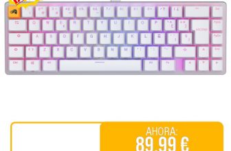 ⚡️ Glorious Gaming GMMK 2 Compact 65% – Teclado gaming mecánico, compacto TKL 65%, carcasa de aluminio, personalizable, keycaps dobles, switches Fox, RGB, distribuciones QWERTY español – Blanco

🚫 Precio Original: 129.99 €
💲Precio 💥OFERTA💥: 89.99 €
🎟Descuento del 31%
🇪🇸🇪🇸 ENVIO DESDE AMAZON ESPAÑA 🇪🇸🇪🇸
🔗 https://amzn.to/3WNJAxb
🔴Más chollos en @Chollazosalobestia, 🌏Chollazosalobestia.es