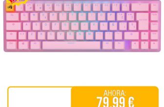 ⚡️ Glorious Gaming GMMK 2 Compact 65% – Teclado Gaming mecánico, Compacto TKL 65%, Carcasa de Aluminio, Personalizable, keycaps Dobles, switches Fox, RGB, distribuciones QWERTY español – Rosa

🚫 Precio Original: 129.99 €
💲Precio 💥OFERTA💥: 79.99 €
🎟Descuento del 38%
🇪🇸🇪🇸 ENVIO DESDE AMAZON ESPAÑA 🇪🇸🇪🇸
🔗 https://amzn.to/4cFXwPS
🔴Más chollos en @Chollazosalobestia, 🌏Chollazosalobestia.es
