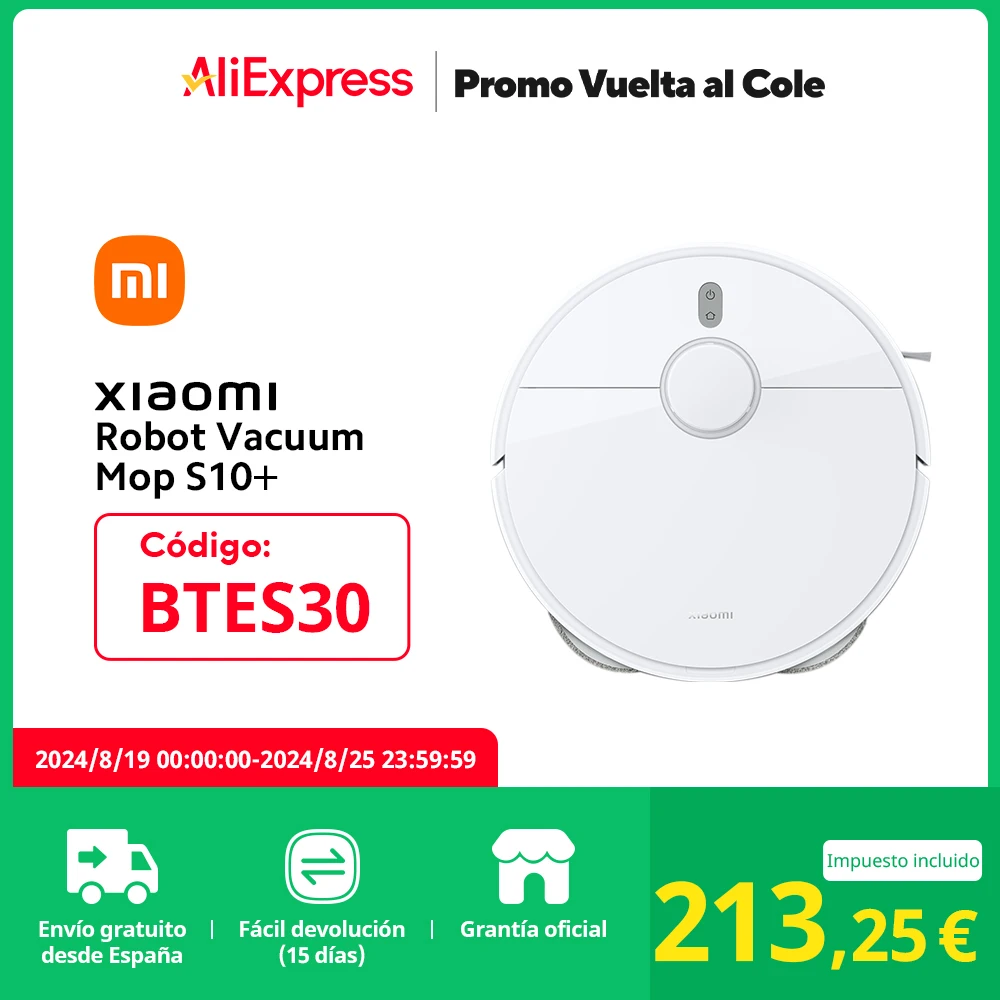 ⚡️ Xiaomi Robot Vacuum Mop S10+
✈️ ENVIO DESDE ESPAÑA 🇪🇸
#aliexpress
💲 PRECIO OFERTA: 213€
🎟 CUPÓN: BSES30
🔗 ENLACE: https://bit.ly/3MfcHoa
🔴Más chollos en @Chollazosalobestia
🌏Chollazosalobestia.es