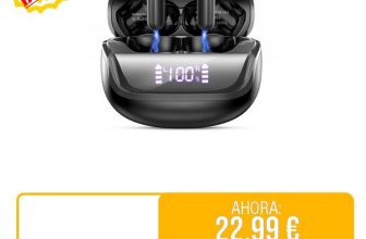 ⚡️ Auriculares Inalambricos Bluetooth, In-Ear Auriculares Bluetooth 5.4 con 4 ENC Cancelacion Ruido HD Mic, 45H Estéreo HiFi Cascos Inalambricos Bluetooth IP7 Impermeable/Pantalla LED/Carga Rápida Tipo-C

🚫 Precio Original: 129.99 €
💲Precio 💥OFERTA💥: 22.99 €
🎟Descuento del 82%
🇪🇸🇪🇸 ENVIO DESDE AMAZON ESPAÑA 🇪🇸🇪🇸
🔗 https://amzn.to/4cWabOC
🔴Más chollos en @Chollazosalobestia, 🌏Chollazosalobestia.es