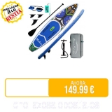 ⚡️ FunWater Tabla de Surf Hinchable de pie para Surf, Tabla de Surf Sup, Accesorio de Remo Ajustable, Bomba, Mochila de Viaje, Correa de Seguridad, Funda Impermeable para teléfono móvil